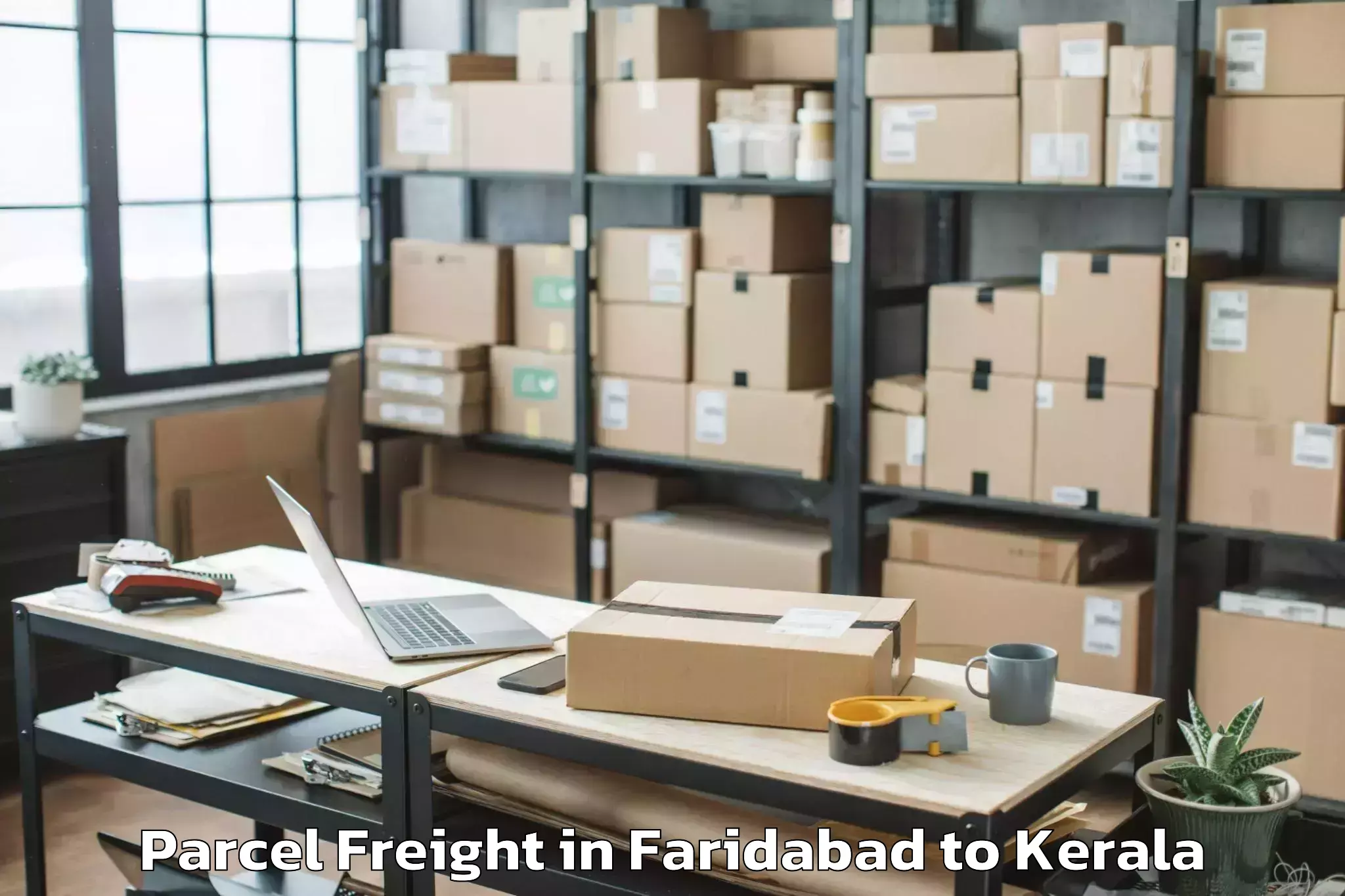 Easy Faridabad to Changanacherry Parcel Freight Booking